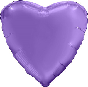 Шар (19''/48 см) Сердце, Мистик, Пурпурный, Сатин, 1 шт.