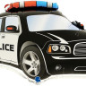 Шар (28''/71 см) Фигура, Полицейская машина, Черный, 1 шт.