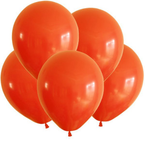 Шар (10''/25 см) Оранжевый, Пастель / Orange