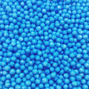 Шарики пенопласт, Синий, 6-8 мм, 10 гр.