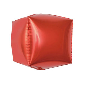 Шар (20''/51 см) Куб, Красный, 1 шт.