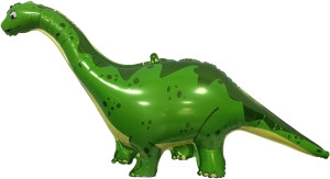 Шар (51''/130 см) Фигура, Динозавр Диплодок, Зеленый, 1 шт.