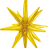 Шар 3D (23''/58 см) Звезда, Объемная, Золото, 1 шт.