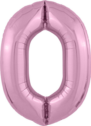 Аг 40 Цифра "0" Фламинго Slim в упаковке / 1 шт /, Фольгированный шар (РОССИЯ)