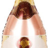 Шар (40''/102 см) Фигура, Бутылка Шампанское, Розовое Золото, 1 шт.