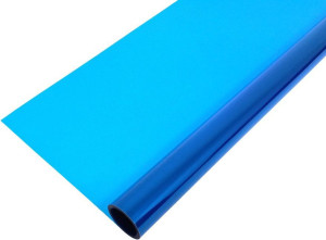 Упаковочная пленка 40мкм (0,7*7,5 м) Небесно-голубой, 1 шт.