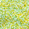 Шарики пенопласт, Цветной микс, Желтый/Зеленый, 2-4 мм, 10 гр.