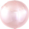 Шар 3D (20''/51 см) Сфера, Светло-розовый, 1 шт.