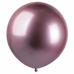 Шар (18''/46 см) Хром Розовый 91, Металл / Shiny Pink 91