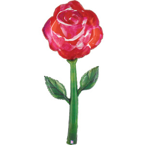 Шар (64''/163 см) Цветок, Роза, 1 шт. в уп.