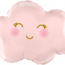 Шар (28''/71 см) Фигура, Маленькое облако, Розовый, 1 шт. в уп.