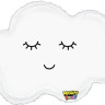 Шар (24''/61 см) Фигура, Воздушное облако, Белый, 1 шт.