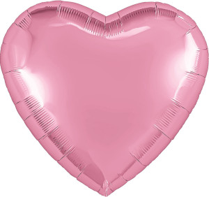 Шар (36''/91 см) Сердце, Фламинго, 1 шт. в уп.