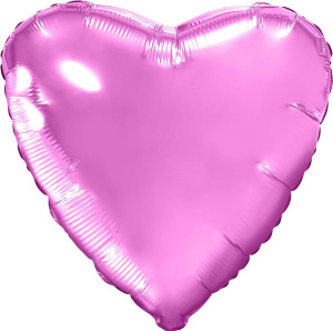 Шар (30''/76 см) Сердце, Розовый, 1 шт. в упак.
