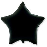 И 18 Звезда Черный / Star Black / 1 шт /, Фольгированный шар (Испания)
