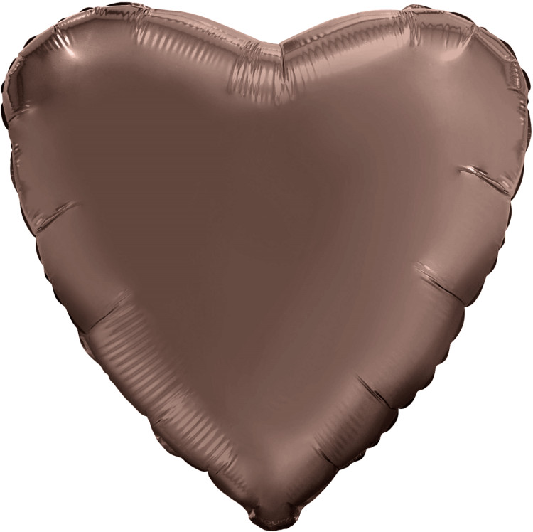 Аг 30 Сердце Мистик какао / 1 шт /, Фольгированный шар (РОССИЯ)