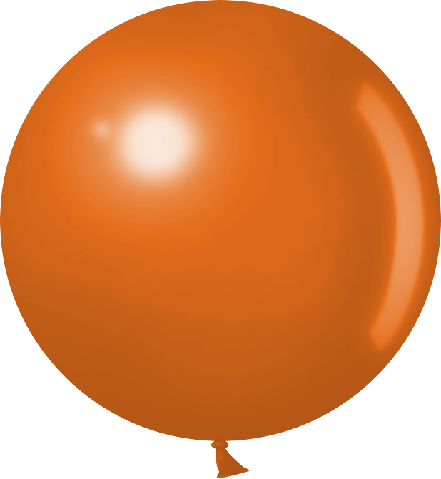 Шар (36''/91 см) Оранжевый, пастель, 3 шт.
