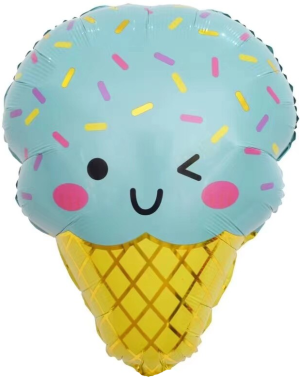 Шар (23''/58 см) Фигура, Мятное мороженое, 1 шт.