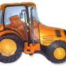 Шар (37''/94 см) Фигура, Трактор, Оранжевый, 1 шт.