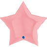 Шар (36''/91 см) Звезда, Макарунс, Нежно-розовый, 1 шт.