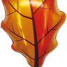 Шар (27''/69 см) Фигура, Дубовый лист, Оранжевый, 1 шт.
