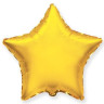 И 4 Звезда Золото / Star Gold / 1 шт /, Фольгированный шар