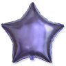И 18 Звезда Сиреневый / Star Lilac / 1 шт /, Фольгированный шар