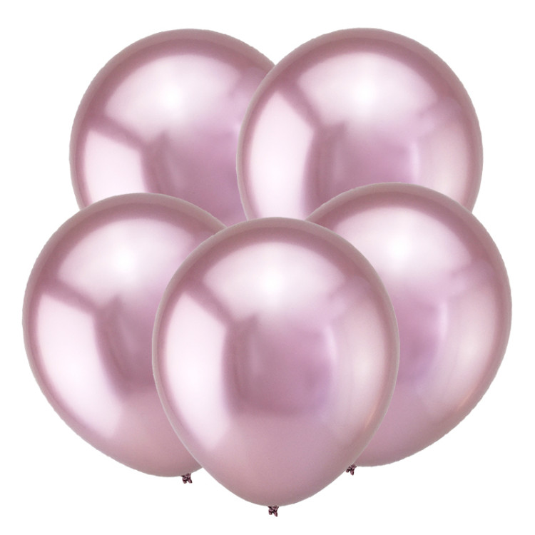 Шар (5''/13 см) Розовый, Зеркальные шары / Mirror Pink