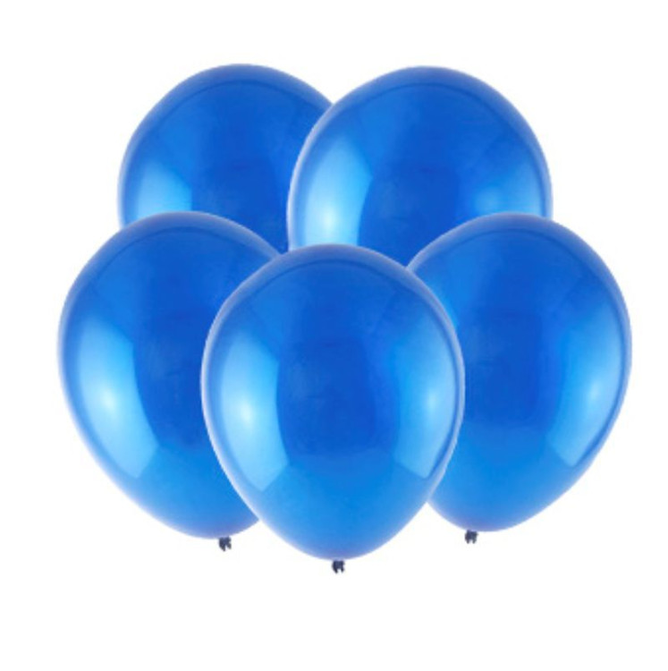 Т Кристал 12 Синий / Blue / 100 шт. /, Латексный шар (Турция)