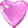 Шар (30''/76 см) Сердце, Розовый, 1 шт. в уп.