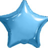 Шар (30''/76 см) Звезда, Холодно-голубой, 1 шт. в уп.