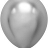 Шар (18''/46 см) Серебро, хром, 10 шт.