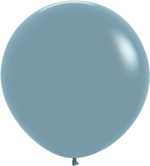 Шар (24''/61 см) Голубой (140), пастель ретро, 3 шт.