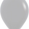 Шар (12''/30 см) Серый (081), пастель, 50 шт.