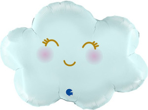 Шар (24''/61 см) Фигура, Маленькое облако, Голубой