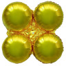 Шар (22''/56 см) Круг, Подставка для шаров, Золото, 1 шт.