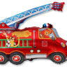 Шар (31''/79 см) Фигура, Пожарная машина, Красный, 1 шт.