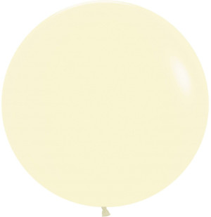 Шар (24''/61 см) Светло-желтый (620), макарунс, 3 шт.